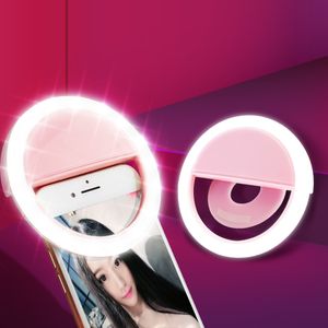 Mini-Telefon Ring Licht LED Ringlight Clip für Smartphone Fotografie Beleuchtung für Selfie Makeup Foto Tik Tok Video Fülllicht