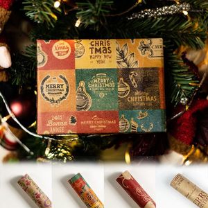 Geschenkwikkel Kerstmispapier Gedrukte Crafts Kraft Roll rendier Brown Back Year Gifts Packing Decorations1