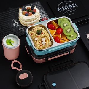 日本の子供お弁当箱の漏れ防止箱304のための304のステンレス鋼の食糧容器のための学校の電子レンジポータブルフードボックスt200710