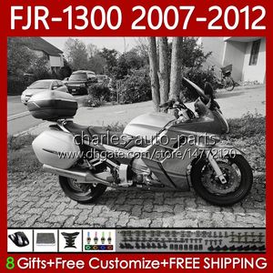 Kit per il corpo per Yamaha FJR-1300 FJR1300A FJR 1300 A CC 2001-2012 Bodywork 108No.128 FJR-1300A 2007 2008 2009 2010 2012 2012 FJR1300 07 08 09 10 11 12 OEM FAILING GRIGINE GRIGIO GRIGIO