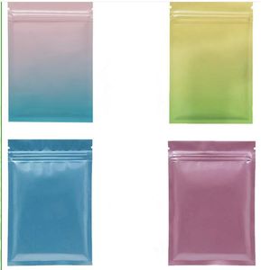 fedex multi colors Resealable Zip Mylar Bag Food Storage Aluminum Foil Bags plastic packaging bag Smell Proof