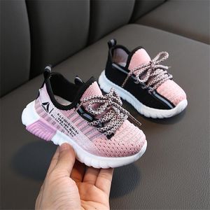 Bebek Erkekler Kızlar Spor Ayakkabı Çocuk Ayakkabı Sonbahar Nefes Bebek Sneakers Yumuşak Alt Kaymaz Casual Çocuk Örgü