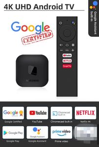 Hakomini Smart TV Box Android Google Certification Google Voice Assistant 1000m Ethernet TV Caixa Android