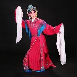 Chinês Tradicional Traje Tradicional Estágio Bordado Desgaste de Desgaste Fotografia Hanfu para Lady Huangmei Clássico Antigo Vestuário de Dança