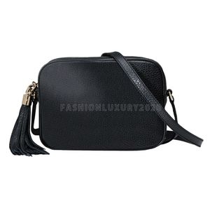 Saco de ombro de Womens de alta qualidade Moda de couro borla Soho saco discoteca cross body mensageiro bolsa bolsa senhora bolsas tote 6 cores 21cm