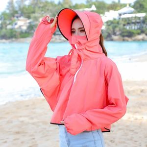 reen Clothing Long Sleeve Shirt Women Beach Wear Sun Protection Cover-Ups Y200602 Anti-Uv And Anti-Mosquito Luxury Sun-Protective Clothing