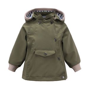 Vendita calda 2020 neonate ragazze giacche impermeabili antivento bambini bambini giacche a due piani outwear LJ201120