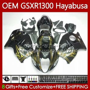 Nero giallo Iniezione Per SUZUKI Hayabusa Corpo GSXR-1300 GSXR 1300 CC 08-19 77No.122 1300CC GSXR1300 08 2008 2009 2010 2011 2012 2013 GSX R1300 14 15 16 17 18 19 Carenature