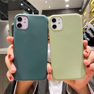 Soft TPU Phone Case for iPhone 12 11 Pro MAX XS XR 7 8 plus SE 2 multi color Protective shell cover