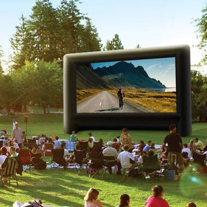 Kapalı Açık Film Projektörü toptan satış-Şişme açık ve kapalı tiyatro projektör ekranı arka bahçe film partileri