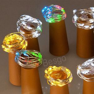 LED Wine Bottle Stopper String Light Waterproof Strings Lights Christmas Birthday Party Decoration Outdoors Hanging Decor BH6051 TYJ