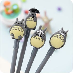 Jonvon Satone 40 st Kawaii Totoro Gel Bläckpenna Stationär 0.38mm Pennor För Skrivning Kontors Skol Leveranser Kawaii Stationery Objekt Y200709