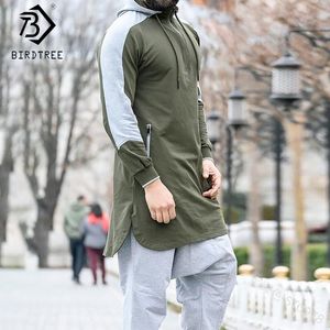 New Men's Patchwork Muslim Arabic Sweatshirt 2020 Autumn Zipper Full Sleeve Hooded Long Fitness Tops Jogging Clothing C9D421S C1116