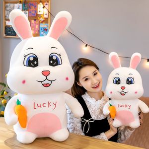 Lucky Rabbit Radish Coelho Brinquedo De Pelúcia Desenhos Animados Grande Olho Rabbits presentes para crianças
