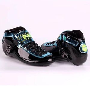 Patins em linha patins originais Profissional Spirit 2021 Speed ​​Skate Boots Qualidade Competição de fibra de carbono Speeding Racing Skining Boot1