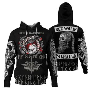 Viking My Old Friends 3D-gedruckte Hoodies Reißverschluss Hoodie Frauen Für Männer Halloween Pullover Weihnachten Sweatshirts Cosplay Kostüm 220223