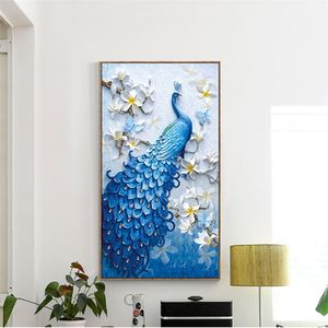 Pittura diamante pieno di pavone a forma speciale Diamante 5D Ricamo Animale Strass Mosaico Kit Regalo di Natale Decorazioni per la casa MOCOPL 201203