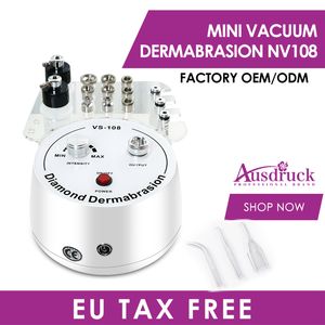 EU-skatt Gratis Nice 3in1 Diamant Microdermabrasion Micro Dermabrasion Skin Peeling 110V-220V Skönhetssalongmaskin