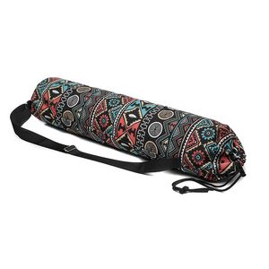 Hot Selling Yoga Mat Bag Carrier Justerbar axelrem Tryck Bärbar för Fitness Sport Q0113