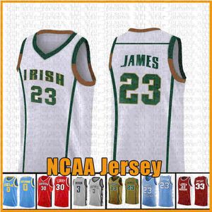 11.19 GREEN 23 LeBron 13 James NCAA Harden Basketball Jersey Arizona University State Bethel Irish High School Jerseys SRFER