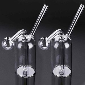 Transparent Glass Smoking Pipes Portable Glass Bowl Shisha Hookah Water Small Pot Ash Catchers Bong Tobacco Bowls Bottle Oil Burner Other Smoke Accessories