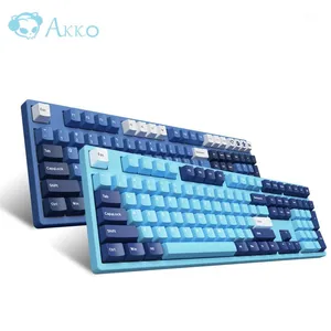Mechanical Keyboard Mirror Of The Sky Wired 87 108 Keys WithC Gold Brown Red Switch PBT Dye-Sub Keycap Game PC Keyboards