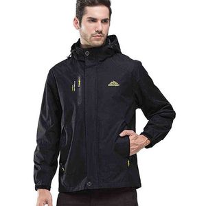 Rain Jacket Men Waterproof Hiking Jackets Women Autumn Outdoor Sports Camping Coat Climbing Trekking Windbreaker Travel Black