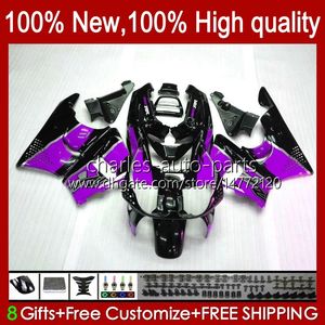 Carenagem blk roxo para Honda CBR893RR 89 90 91 92 93 CBR900RR 94HC.186 CBR 893RR 900RR 900 893 CBR893 RR 1989 1990 1991 1992 1993 Carroçaria