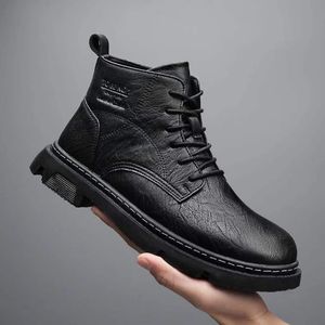 Alta Qualidade Martin Botas Homens Britânica Moda Boot Designer Top Sapatos Preto Botas Botas Meninos