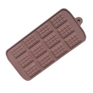 Epoxy Resin Silicone DIY Mold Rectangle Large Size 12 Chunk Mould Chocolate Waffle Candy Jelly Ice Block Cake Molds High Quality 2 1ld L2