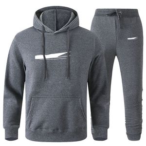 Płaszcz Projektant Dres Moda Męskie Odzież 2 Sztuka Zestaw Tech Fleece Hoodie + Spodnie Bluza Koszykówka Sportowa Garnitur S-3XL