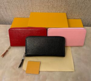 Högsta kvalitet Mode Luxury New Evening Bag Myntväska Embossed Classic Clutch Wallet Ms Designer Wallet Mr Belt Bag (med låda + Dammsuga)