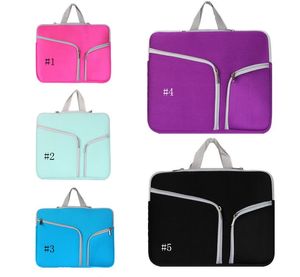 Slim Laptop Protective Case Zipper Bag Sleeve Pouch Handväska för MacBook Air Pro Retina 12 13 15 tum Storage väska Resväskor