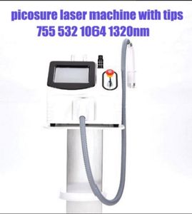 Professionale Picolaser Picosecond Laser Q Switched Nd Yag Laser Tattoo Removal macchina per salone di bellezza per la rimozione del tatuaggio del caffè giallo rosso