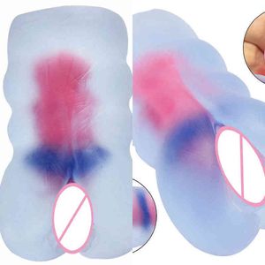 NXY Masturbation Cup Transparent Masturbation Cup Male Invertedmodel Realistic Vagina Deep Throat Man Peni Exerciser Soft Pussy Anal Massager Sex Toy 1207