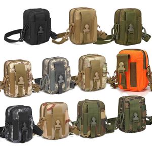 Borsa per zaino tattico per sport all'aria aperta Vest Gear Accessorio Camouflage Custodia per kit cellulare Molle multifunzionale NO11-711B