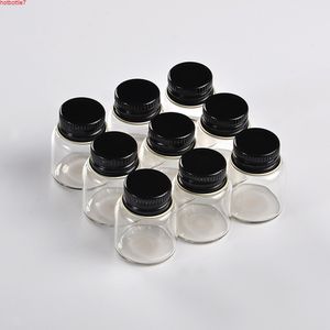 27 * 35 * 14mm 8 ml Mini Glasflaschen mit Metall Aluminium Schraubkappe Kleine Flasche Leere Flüssigkeitsbehälterfläschchen Gläser 100pcslothigh Menge