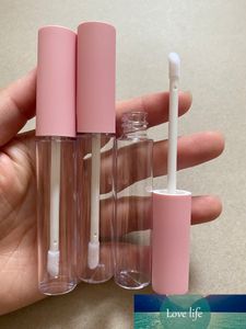 100 pcs 10 ml tampa rosada fosca lipgloss embalagem recipientes cosméticos labial esmalte Óleo de ódio tubos maquiagem labelo brilho tubos limpos
