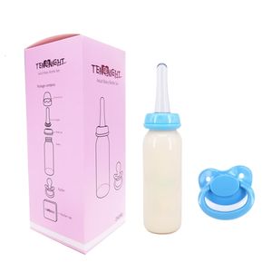 ddlg Erwachsene Babyflasche mit Schnuller abdl 4 Farben Bebe Flasche Milchflaschen Little Space Flaschen Baby Daddy Girl Schnuller 240ML 220115