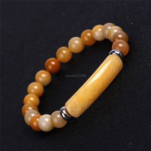 Tiger Eye Agate Natural Stone Strand Bracelet Bracelet Bracele Gemstone Beads Women Men Proclets Strands Fashion Modelry Will and Sandy Gift