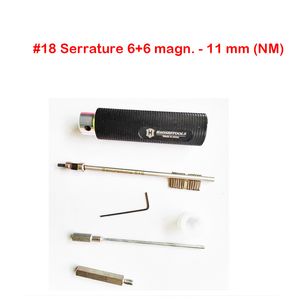 En son sürüm Magic Key No.# 18 Serrurate 6+6 Magn. - 11 mm (nm) Çift Bit Kilitler Ana Kilin Kilodör Kilit Açıcı Kilit Smith