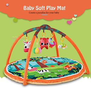 Bebek Oyun Mat 90 * 90 * 50 cm Infantil Çocuk Halı Playmat Bebek Spor Salonu Fitness Çerçevesi Etkinlik Mat Oyuncaklar Erken Eğitim Sürünüyor Oyun Mat LJ200904