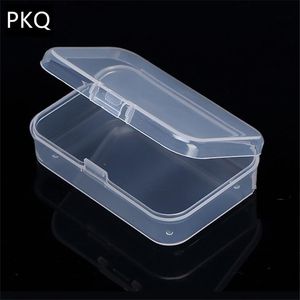 Liten transparent plastlåda förvaringskollektioner Produktförpackningslåda Söt mini -fodral Clear Liten Box LJ200812214B