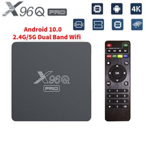 Android 10 スマート TV ボックス Allwinner H313 X96Q PRO 2.4G WiFi 4K メディア プレーヤー HD セット トップボックス