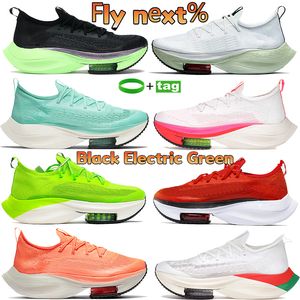 Fly next% black electric green men running shoes Watermelon university red barely volt orange Hyper Turquoise women sneakers on Sale