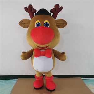 Chodzenie Nadmuchiwany Snowman Costume Pluszowe Nadmuchiwanie Christmas Deer Kostium Kostium Dla Parady lub Dekoracji Party