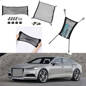 Per AUDI A9 Car Auto vehicle Black Rear Trunk Cargo Baggage Organizer Storage Nylon Plain Vertical Seat Net