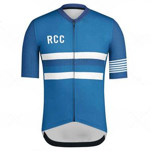 남자 사이클링 저지 RCC Rapha 팀 2022 여름 짧은 소매 자전거 셔츠 빠른 건조 자전거 의류 스포츠 유니폼 ropa ciclismo Hombre Y21122003