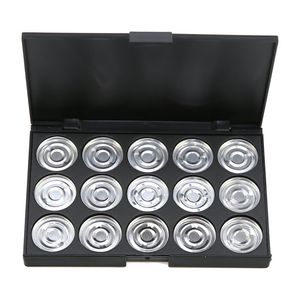 15 PCS 26mm Empty "No Magnetic " Eyeshadow Palette With Aluminum Pans Makeup Tools Cosmetics DIY Box paleta de sombras