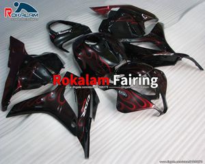 Für Honda CBR600RR F5 2009 2010 2011 2012 CBR 600 RR 09 10 11 12 Red Flame Custom Fouring Set (Spritzgießen)